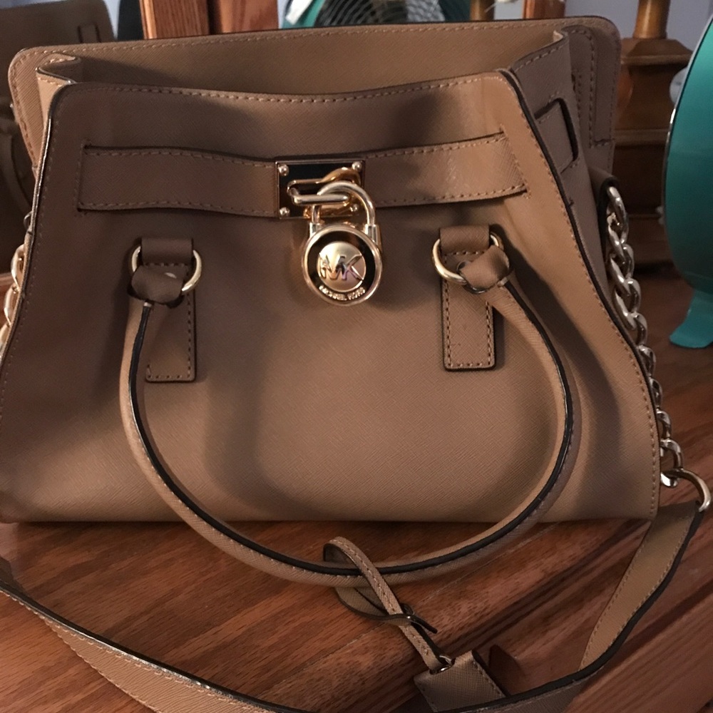 Michael Kors light brown purse